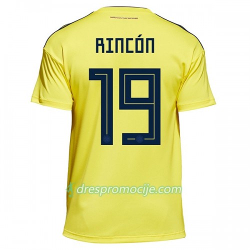 Kolumbija Dres Rincon 19 Domaći Svjetsko prvenstvo 2018 Kolumbija Dres Rincon 19 Domaći Svjetsko prvenstvo 2018